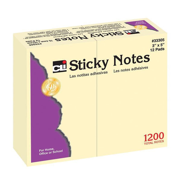 (3 PK) STICKY NOTES 3X5 PLAIN-Supplies-JadeMoghul Inc.