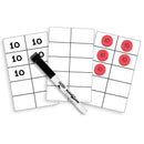 (3 PK) WRITE ON WIPE OFF TEN FRAME-Learning Materials-JadeMoghul Inc.