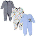 3 PCS Mother Nest Brand Baby Romper Long Sleeves 100% Cotton Baby Pajamas Cartoon Printed Newborn Baby Girls Boys Clothes-8313234-3M-JadeMoghul Inc.