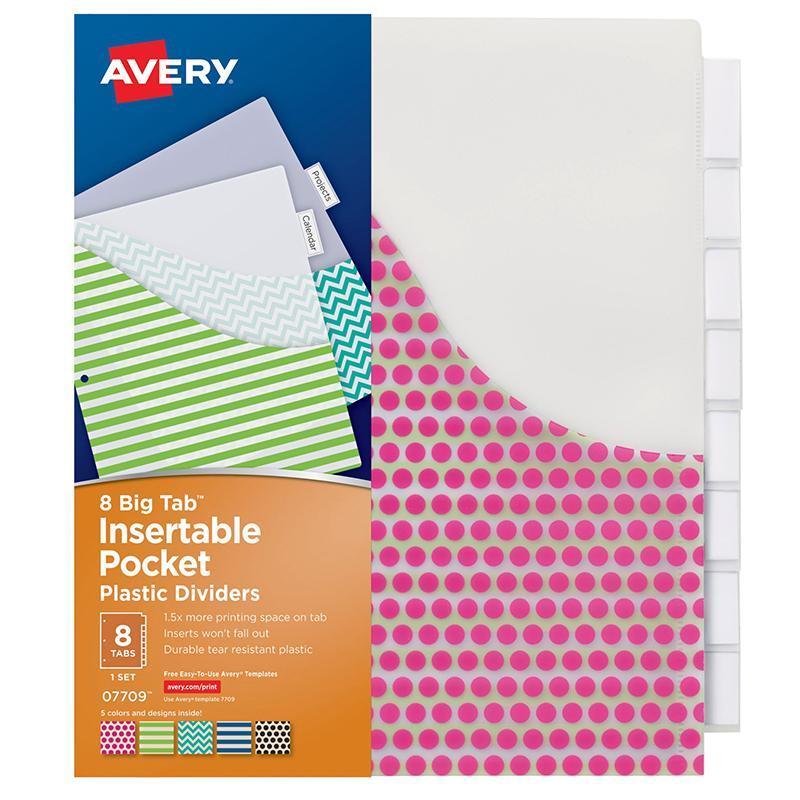 (3 Pk) Avery Big Tab 8 Tab Pocket-Supplies-JadeMoghul Inc.