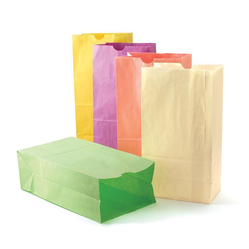 (3 PK) COLORFUL PAPER BAGS SZ6-Arts & Crafts-JadeMoghul Inc.