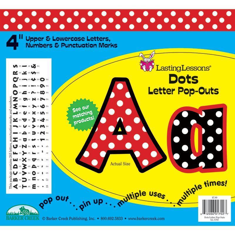(3 PK) DOTS LETTER POP-OUTS-Childrens Books & Music-JadeMoghul Inc.