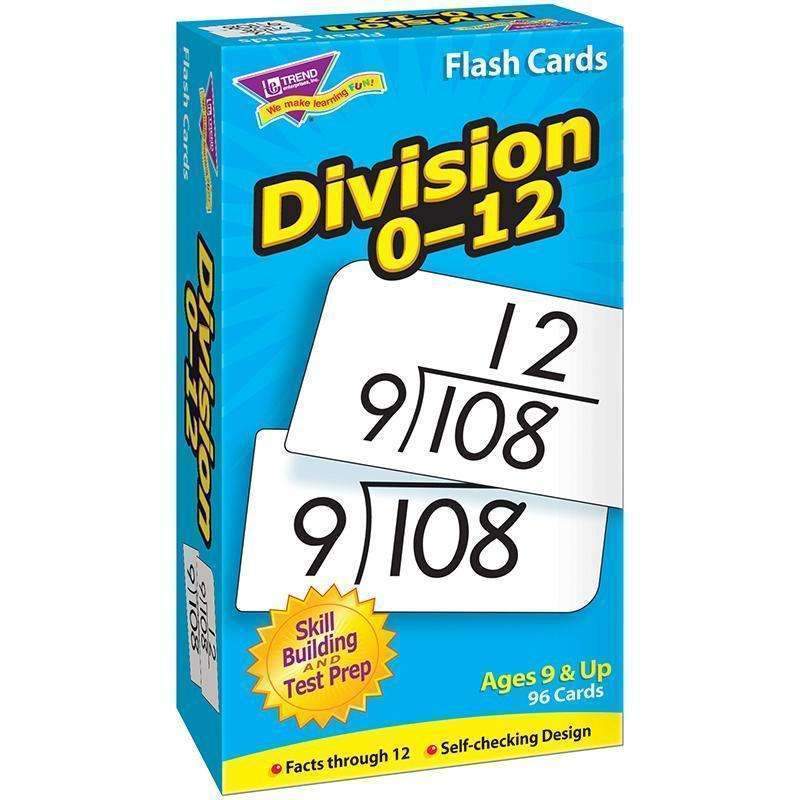 (3 PK) FLASH CARDS DIVISION 0-12-Learning Materials-JadeMoghul Inc.