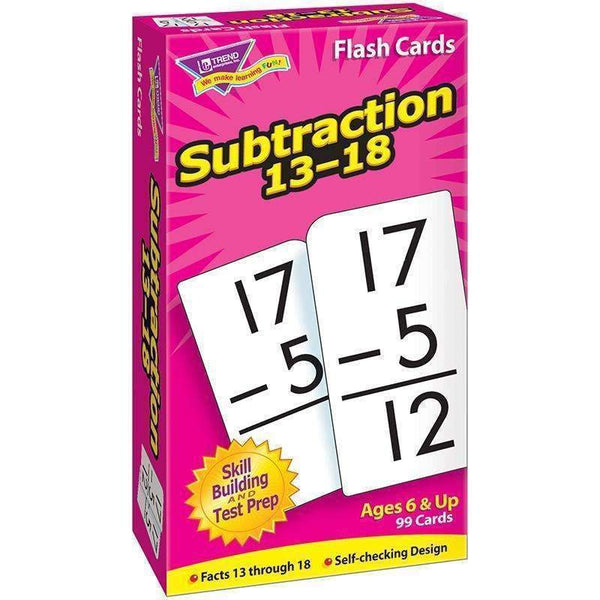 (3 PK) FLASH CRDS SUBTRACTION 13-18-Learning Materials-JadeMoghul Inc.