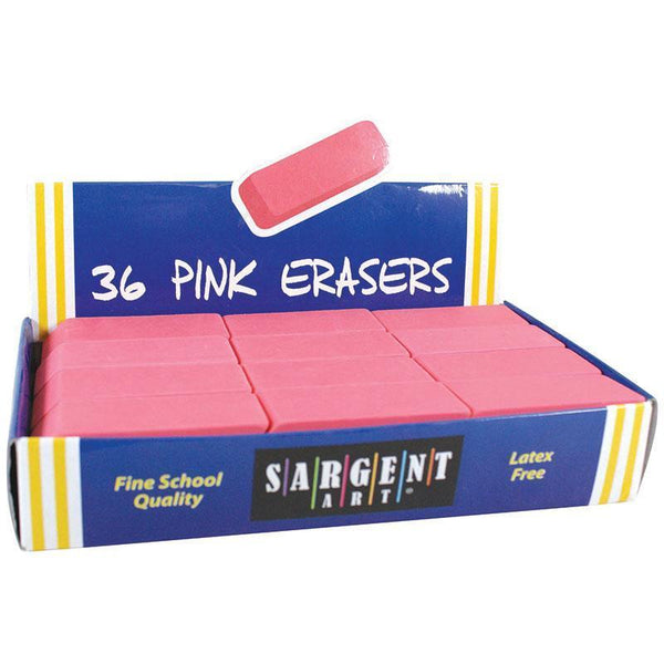 (3 PK) LARGE PINK ERASER PACK 36-Arts & Crafts-JadeMoghul Inc.