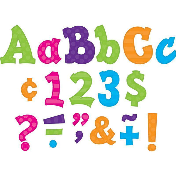 (3 Pk) Multi Color 5In Sassy Font-Learning Materials-JadeMoghul Inc.