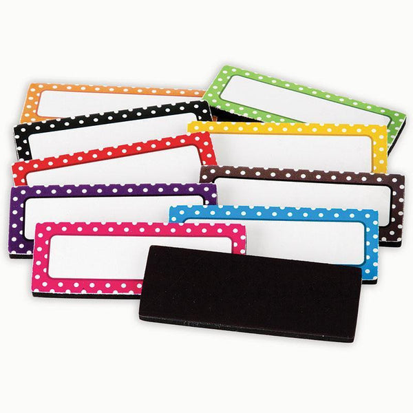 (3 Pk) Polka Dots Magnetic Labels-Learning Materials-JadeMoghul Inc.