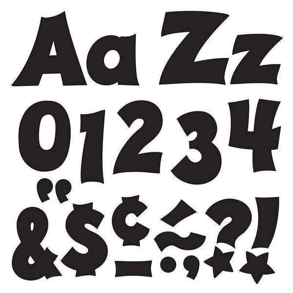 (3 PK) READY LETTERS 4IN BLACK-Learning Materials-JadeMoghul Inc.