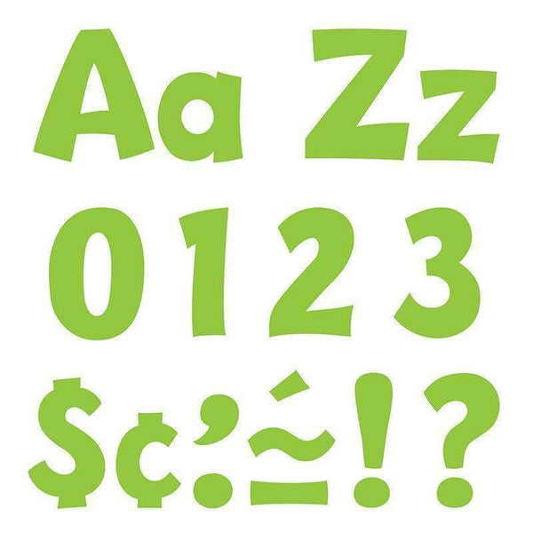 (3 PK) READY LETTERS 4IN LIME-Learning Materials-JadeMoghul Inc.