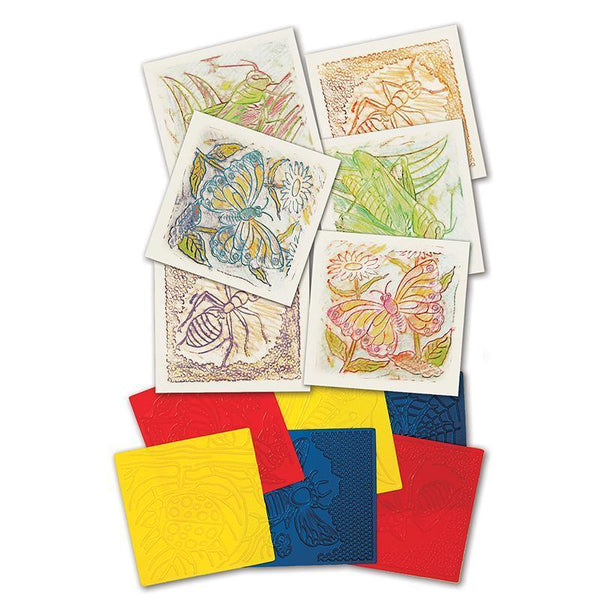 (3 PK) RUBBING PLATES BUGS-Arts & Crafts-JadeMoghul Inc.