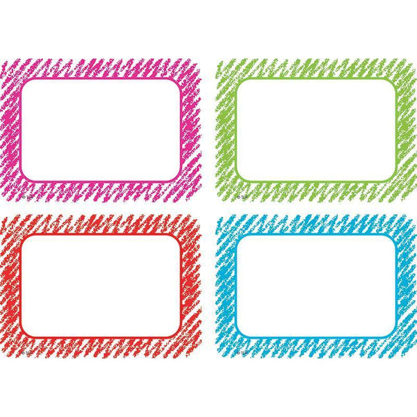 (3 Pk) Scribble Name Tag Lbls Multi-Learning Materials-JadeMoghul Inc.
