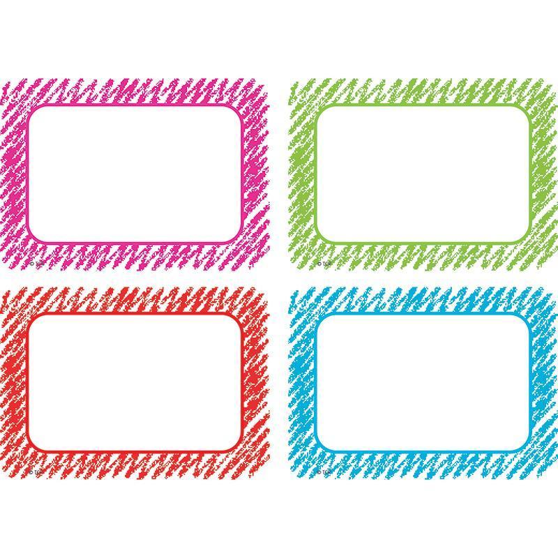 (3 Pk) Scribble Name Tag Lbls Multi-Learning Materials-JadeMoghul Inc.