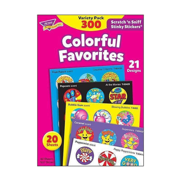 (3 PK) STINKY STCKERS COLOR FAVOR-Learning Materials-JadeMoghul Inc.