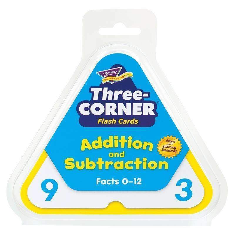 (3 PK) THREE-CORNER FLASH CARDS-Learning Materials-JadeMoghul Inc.