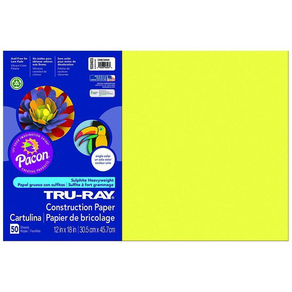 (3 PK) TRU RAY LIVELY LEMON 12X18-Arts & Crafts-JadeMoghul Inc.