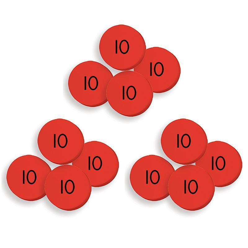 (3 ST) 100 TENS PLACE VALUE DISCS-Learning Materials-JadeMoghul Inc.
