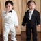 3 Styles Baby Boy Wedding Suit 5 Pcs:Coat+Vest+Shirt+Tie+Pants Newborn Wedding Suit Party Baptism Christmas Dress For 1-3 Year-Style 1 black-12M-JadeMoghul Inc.