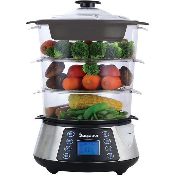 3-Tier Electric Food Steamer-Small Appliances & Accessories-JadeMoghul Inc.