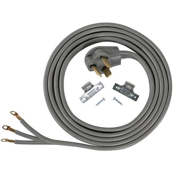 3-Wire Closed-Eyelet 30-Amp Dryer Cord, 10ft-Dryer Connection & Accessories-JadeMoghul Inc.