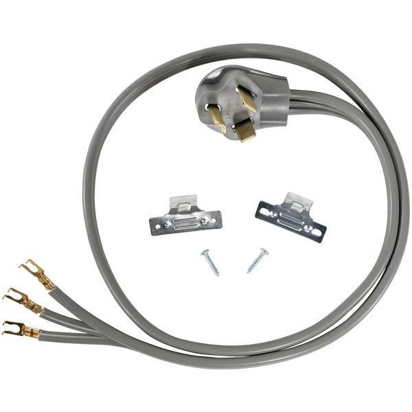 3-Wire Open-Eyelet 30-Amp Dryer Cord, 6ft-Dryer Connection & Accessories-JadeMoghul Inc.