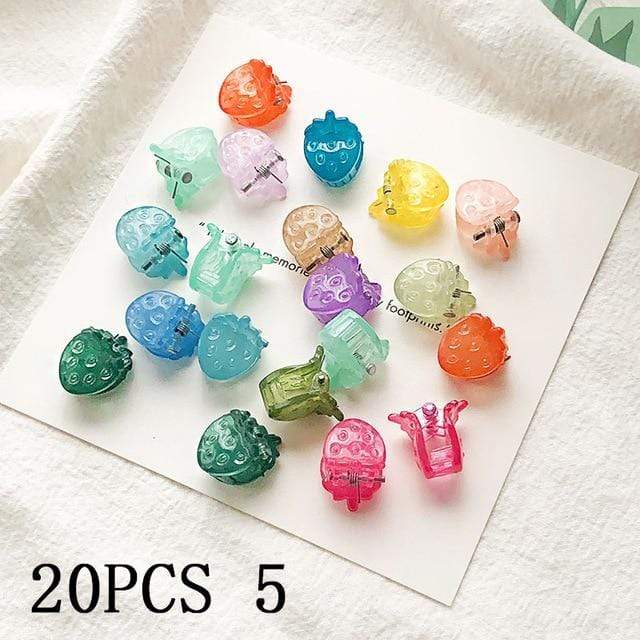30/50PCS/Set Girls Cute Colorful Flower Star Mickey Small Hair Claws Kids Sweet Hairpins Hair Clips Fashion Hair Accessories AExp