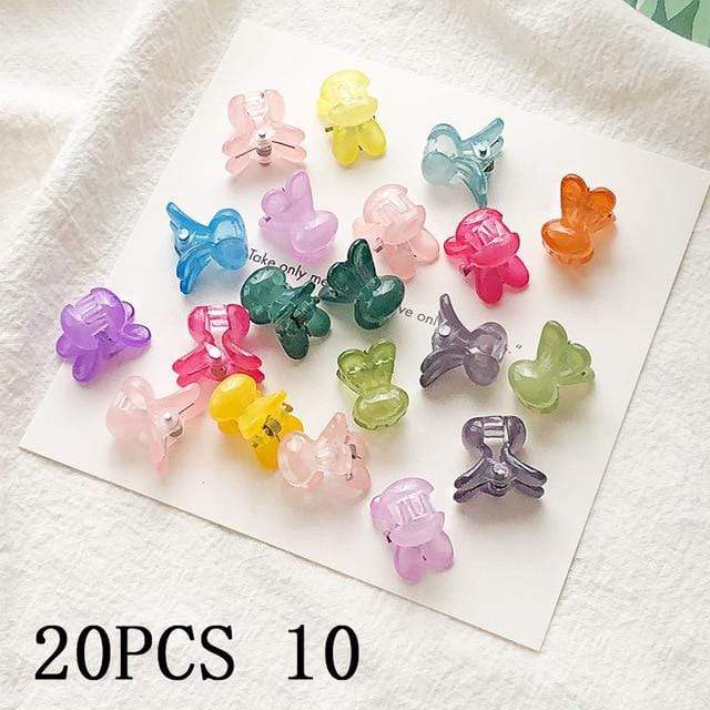 30/50PCS/Set Girls Cute Colorful Flower Star Mickey Small Hair Claws Kids Sweet Hairpins Hair Clips Fashion Hair Accessories AExp