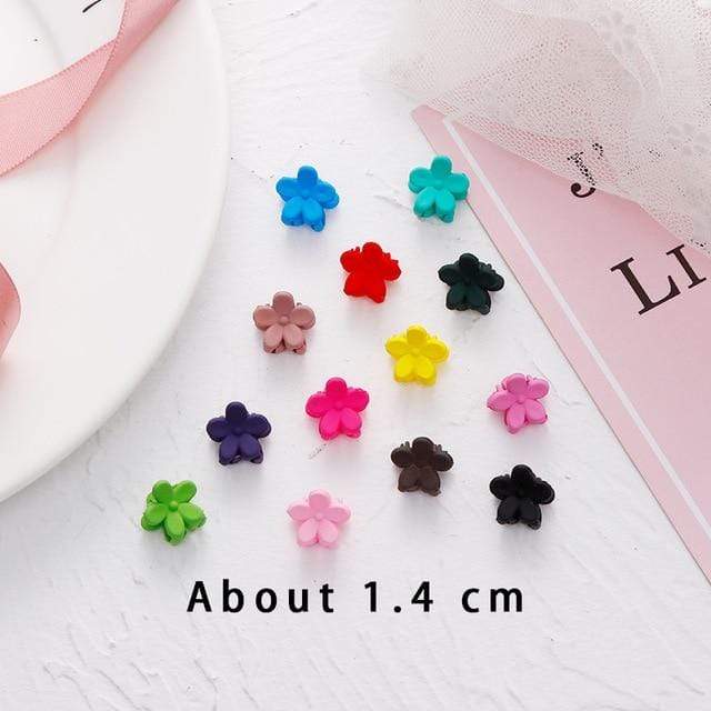 30/50PCS/Set Girls Cute Colorful Flower Star Mickey Small Hair Claws Kids Sweet Hairpins Hair Clips Fashion Hair Accessories AExp