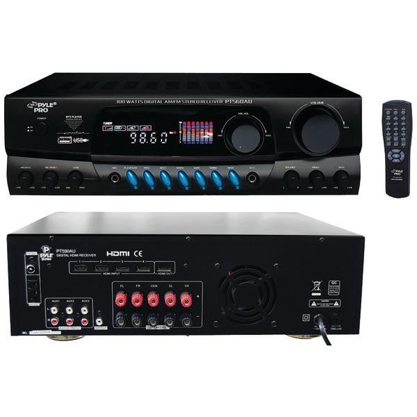 300-Watt Digital USB Stereo Receiver-Receivers & Amplifiers-JadeMoghul Inc.