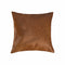 Pillow - 18" x 18" x 5" Brown Cowhide - Pillow