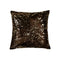 Pillow - 18" x 18" x 5" Gold And Chocolate Quattro - Pillow