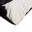 Black Throw Pillows - 22" x 22" x 5" Black And White Classic Large Cowhide - Pillow