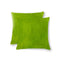 Best Pillow - 18" x 18" x 5" Lime Cowhide - Pillow 2-Pack