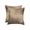 Decorative Pillows - 18" x 18" x 5" Taupe Cowhide - Pillow 2-Pack