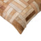 Decorative Pillows - 18" x 18" x 5" Tan Parquet Cowhide - Pillow