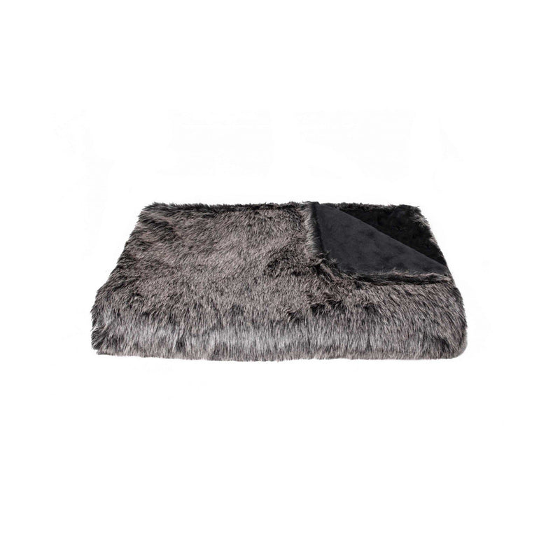 Faux Fur Throw - 50" x 70" x 2" Wolf, Faux - Throw