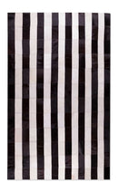 Cow Rug - 60" x 96" Chocolate Striped, Natural Stitched Hide - Area Rug