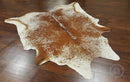 Brown Rug - 60" x 84" Salt And Pepper Brown And White Cowhide - Area Rug