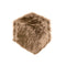 Floor Pouf - 16" x 17" x 5" Tan Sheepskin Faux Fur Pouf