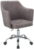 Ergonomic Office Chair - 25" X 23" X 37" Dark Frey Antique Pu Office Chair