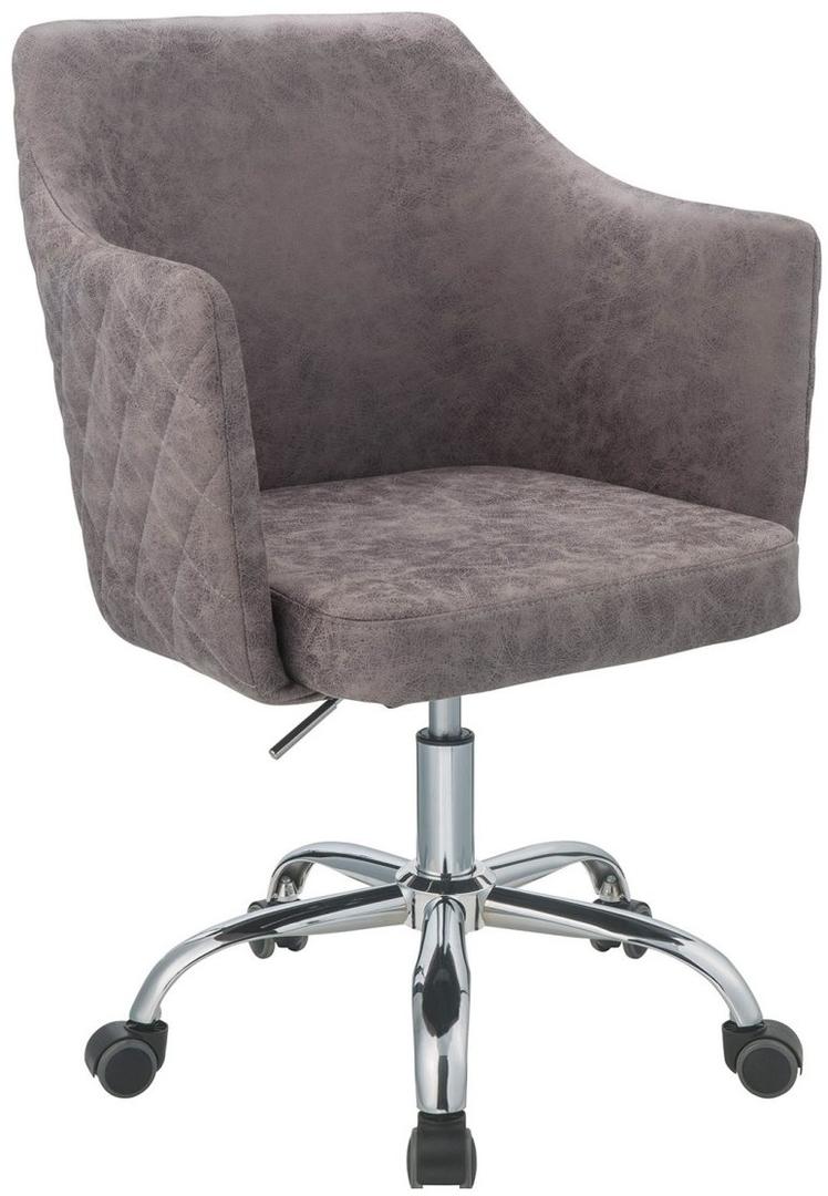 Ergonomic Office Chair - 25" X 23" X 37" Dark Frey Antique Pu Office Chair