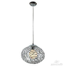 Living Room Lamps - Aaliyah 1-light Chrome 12-inch Glass Pendant Lamp