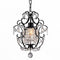 Bedroom Chandeliers - Ava 1-light Black 11-inch Crystal Chandelier