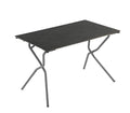 Folding Table - Rectangular Folding Table ? 43.4 X 26.8 in - Titane Steel Frame - Titane Finish Table Top