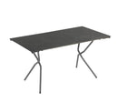 Folding Table - Big Folding Table ? 54.7 X 31.1 in - Titane Steel Frame - Titane Finish Table Top