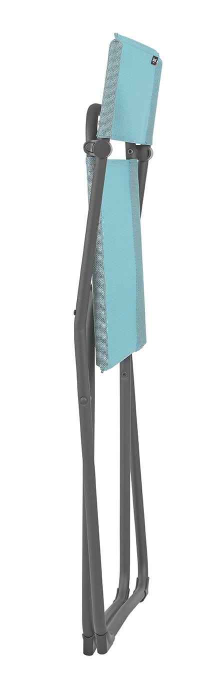 Folding Lounge Chair - Folding Chairs - Set of 2 - Basalt Steel Frame - Lac Fabric