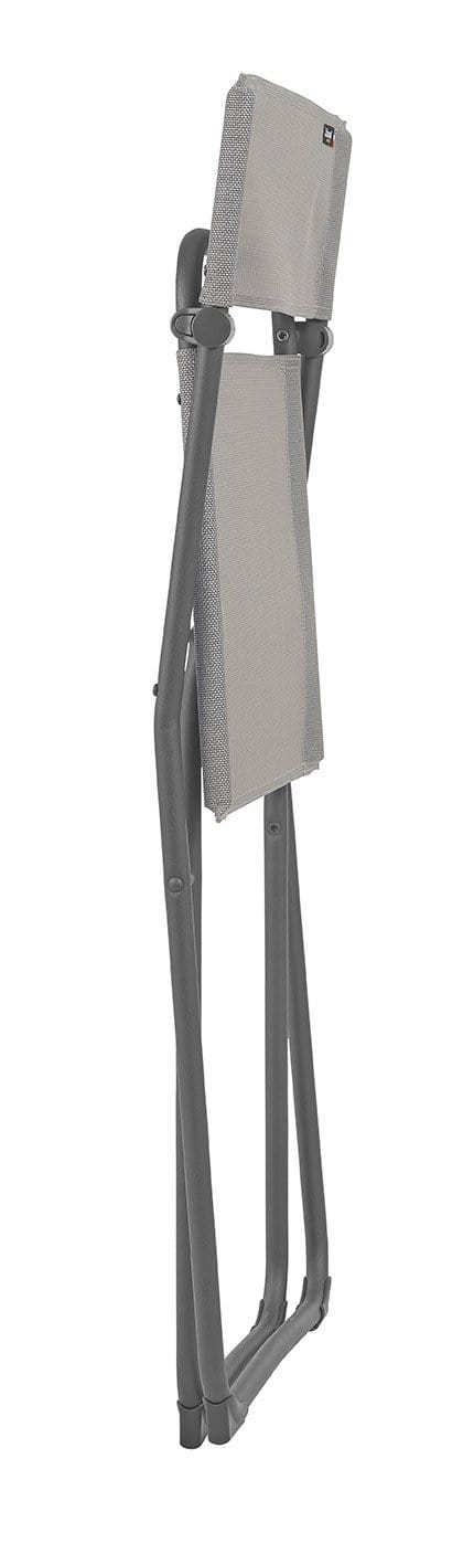 Folding Lounge Chair - Folding Chairs - Set of 2 - Basalt Steel Frame - Terre Fabric