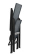 Best - High-back chair - Black Steel Frame - Obsidian Duo Fabric