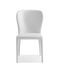 Modern Dining Chairs - 20" X 24" X 35" White Faux Leather / Metal Dining Chair