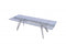 Dining Room Tables - 79" X 40" X 31" Clear Glass Extendable Dining Table