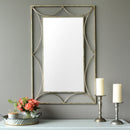 Decorative Wall Mirrors - 24" x 0.05" x 36" Silver Simple And Elegant Wall Mirror